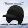 Winter Knitted Hat Outdoor Cycling Ear Protection Windproof Warmth Peaked Cap for Men Women Motorcycle Ear Cover Baseball Cap