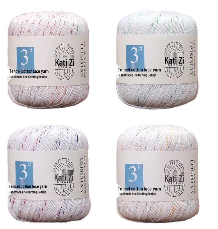 Mercerized Cotton Lace Yarn No. 3: DIY Hand-Knitted Crochet for Children - Spring/Summer Sweater & Coat - Free Shipping