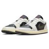 Jordan Air Jordan 1 Slip Resistant Abrasion Resistant Low Top Vintage Basketball Shoes Women's Black White Green DC0774-001(Team176-AJ1)