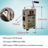 Hand Crank Generator DC12V Lighting USB Mobile Phone Charging Treasure High Power 220V Large Capacity Outdoor Manual Generator