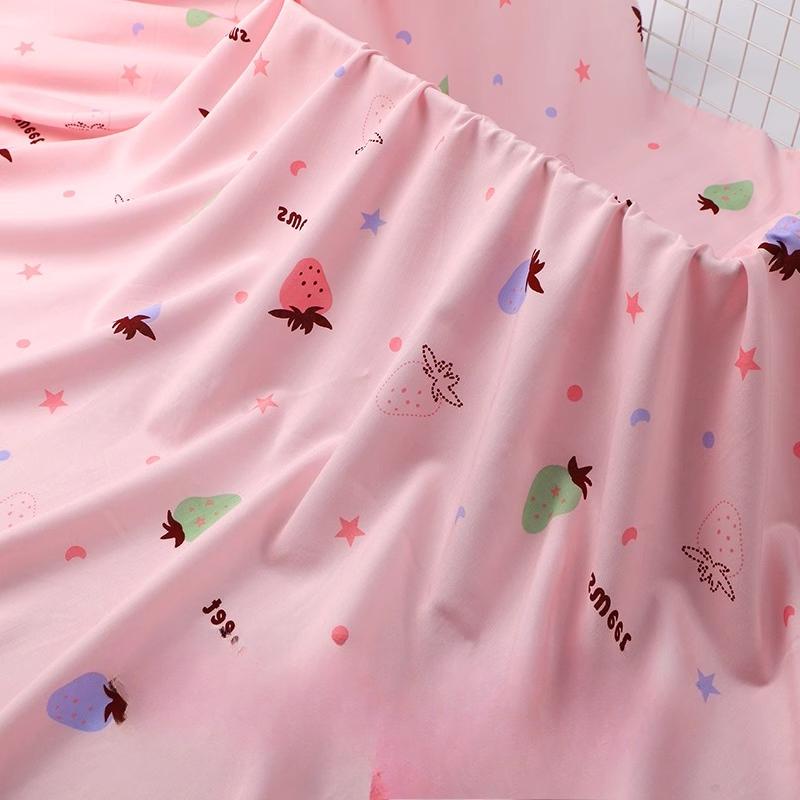 Wide 143cm Summer Cotton Fabric for DIY Sewing Children's Pajamas Clothes Cheongsam Super Soft Floral Cartoon Fabric