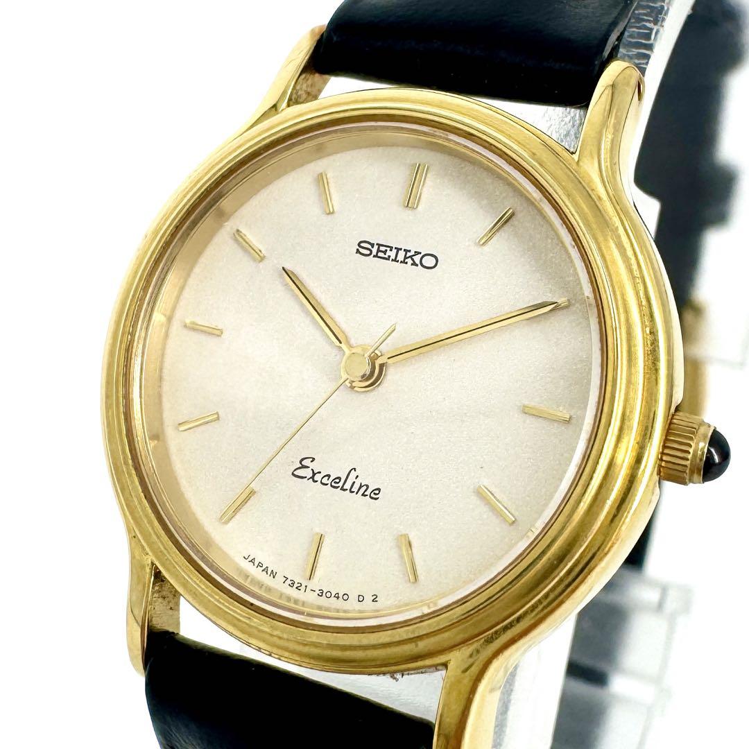 

[Б/У] Часы SEIKO Exceline Золотые Кожаный ремешок