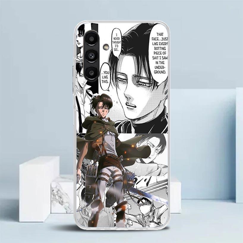 Attack Titan Levi Phone Case For Samsung Galaxy A17 A37 A57 A16 A15 A14 A13 A56 A55 A54 A53 A36 A35 A34 A33 A26 A25 A24 A23 Gala