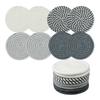 8 Piece Braided Cotton Coaster Set for Home Office Tabletop Protection Absorbent Round Coasters for Drinks Mugs Cups