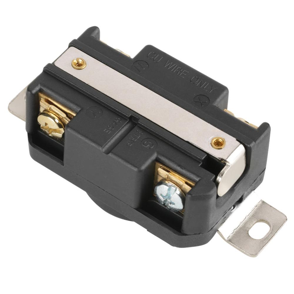 30 Amp NEMA L14-30R Receptacle Copper Pins 125V/250V Locking Receptacle 3 Pole 4 Wire Heavy Duty Generator Outlet Generator