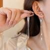 Trendy Style Tassel Pendant Earrings Light Luxury Drooping Earring Trendy Ear Pendant Party