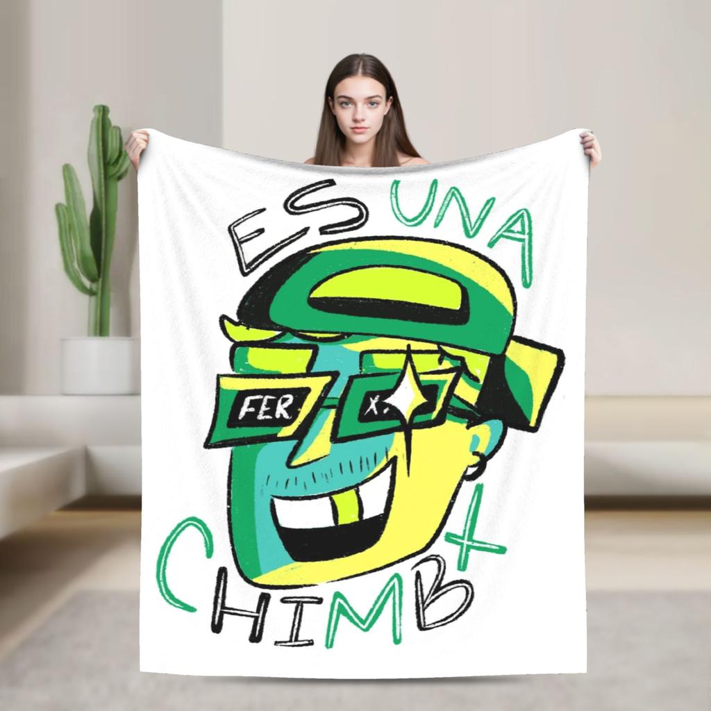 Rapper Feids Ferxxos Tour Blankets Flannel Spring Autumn Breathable Warm Throw Blankets for Bedding Office Rug Piece