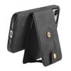 DENIOR D14 For iPhone 16 Pro Max Magnetic Case Leather+PC+TPU Phone Cover Card Bag