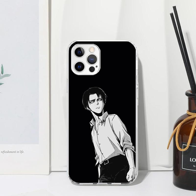 Attack-Titan Levi Phone Case For Iphone 17 Air 16 15 Plus 16E 14 Pro Max 13 Mini 12 11 7 8 SE Fundas Soft Back Cover 17 Air 16 1
