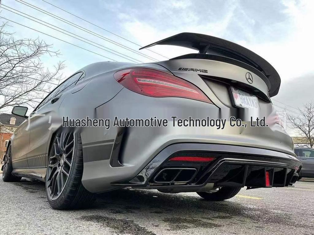 Carbon Fiber Rear Spoiler Lip for 2014-2019 Mercedes-Benz CLA W117 PK Style