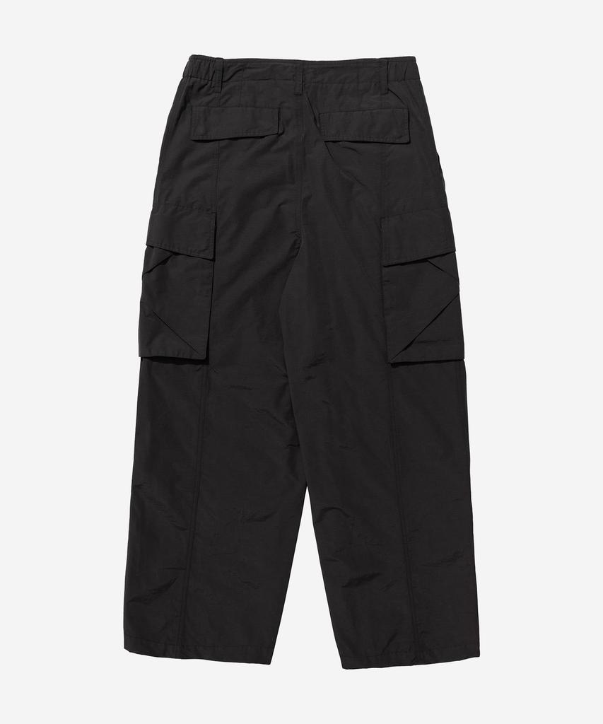 Kallapataleu Nylon Rib Wide Pocket Pants - Black