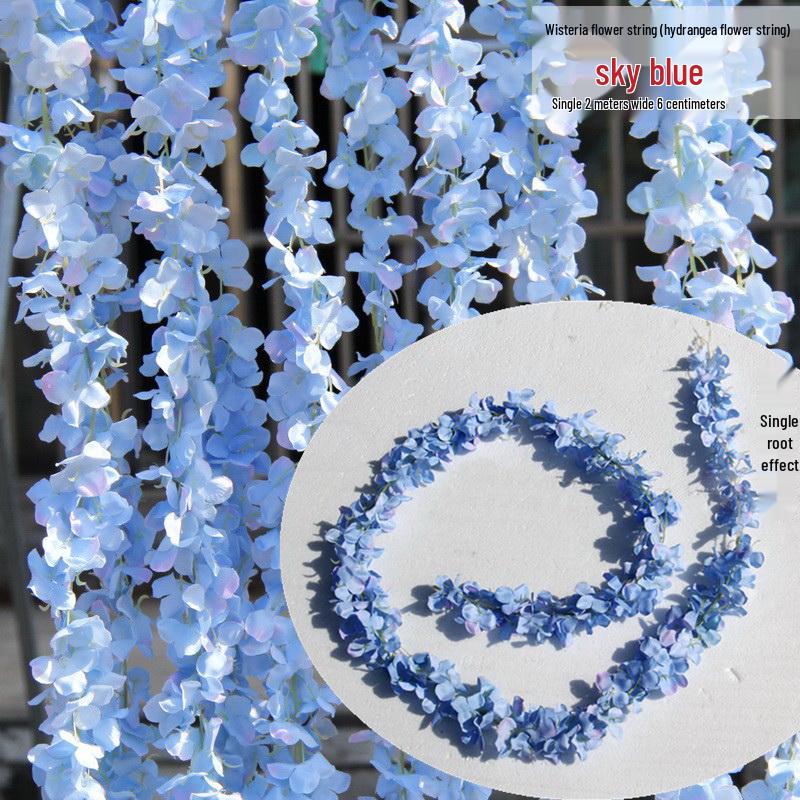 Artificial Rose Vine Hanging Decor for Walls and Ceilings