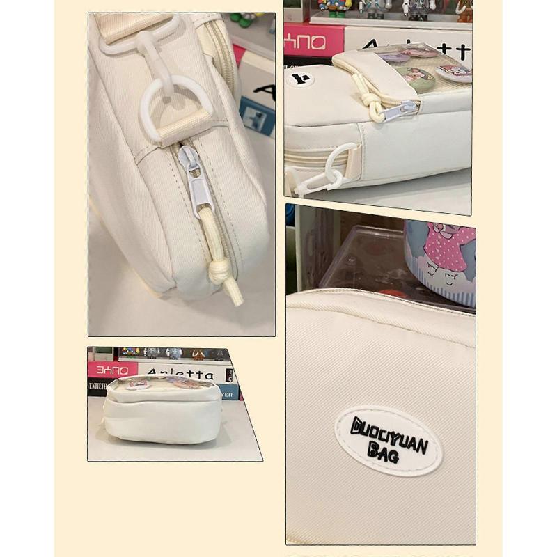Womens Clear Shoulder Bag Japanese Style Crossbody Bag Harajuku Itabag Fashion Phone Bag for Pin Display  Yellow