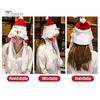 Weihnachten Santa Hut Ohr bewegen Springen Hut Santa Claus Elch Schneemann Schneeflocke Cosplay Hut Weihnachten Urlaub Party Kostüm Foto prop Geschenk