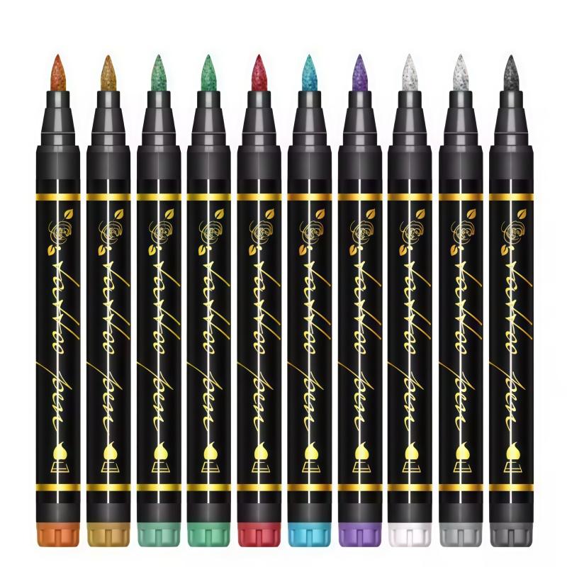 10PCS Skin Painting Face Paint For Beginners Human Body Graffiti Face Paint Marker Pens DIY Drawing Soft Brush Non-toxic