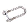 12x130mm Marine Bow Stern Eye U Bolt with Adjustable Screw Stainless Steel Boat Deck Hardware