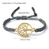 Handmade Braid Rope Bracelets Tree of Life Adjustable Wrist Bangle for Women Men Friendship Gift Jewelry