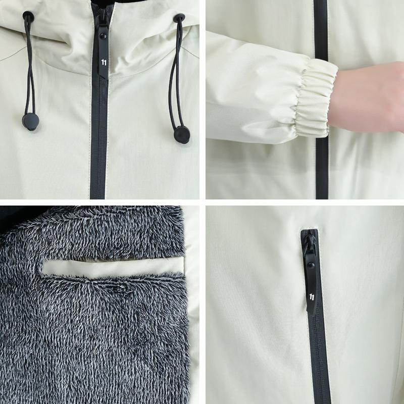 Spring Autumn Men Hooded Jacket Male Outwear Thermal Thick Warm Windbreaker Jacket Men Fashion Casual Coat