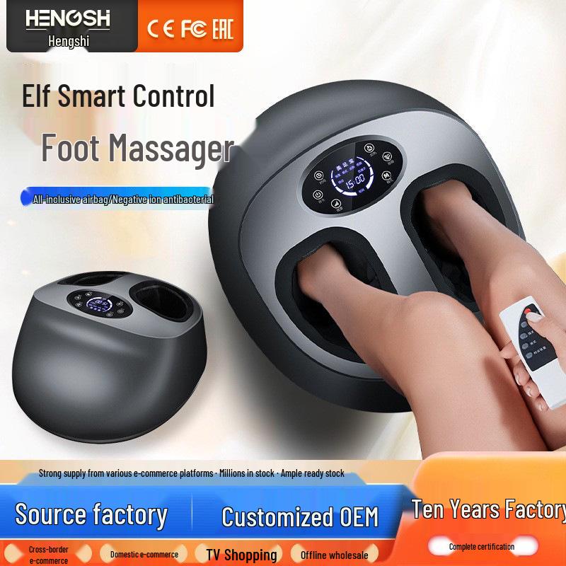 Full Wrap Foot Massager with Airbags and Sole Rollers for Kneading Therapy