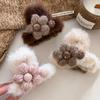 Plush Flower Grab Clip Female Shark Clip Hairpin 2026 New Back Head Coil Hair Clip Hair Accessories