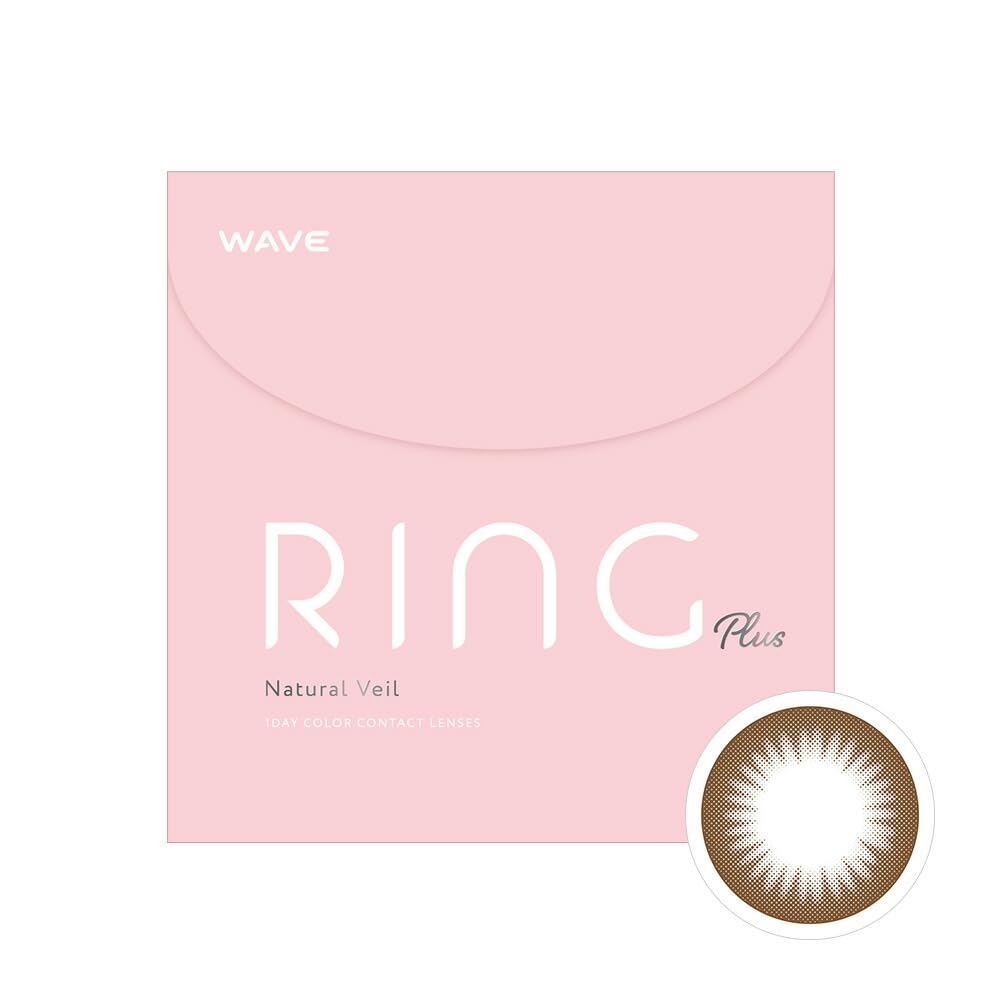 

box of colored contact WAVE UV Ring Plus Natural Veil [30-piece lenses] 1-Day [BC] 8.7 [PWR] -4.50