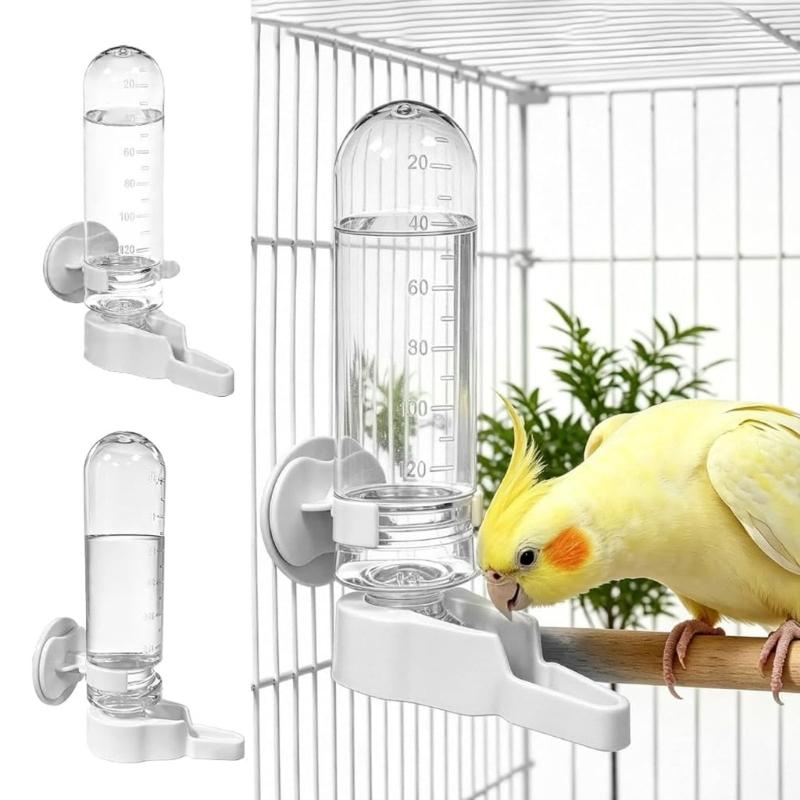 Automatischer Vogeltränke für kleine Ziervögel, Vogel-Automatischer Wasserspender Käfig-Wasserbehälter mit vorderem Trinkkanal