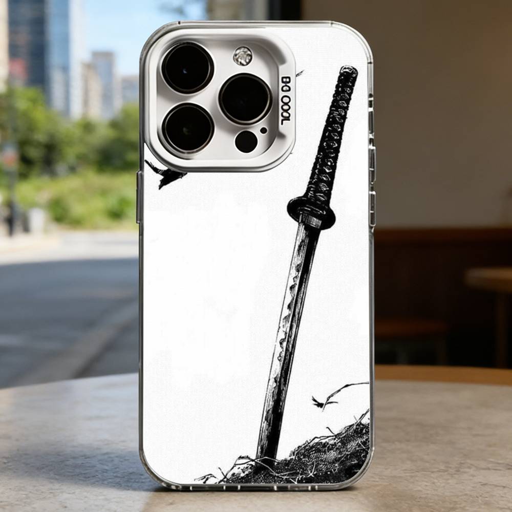 V-Vagabond Samurai Anime Case for iPhone 16 15 14 13 12 11 Pro Max Plus Air 16E X XR XS Max Hard Shockproof Bumper Cover