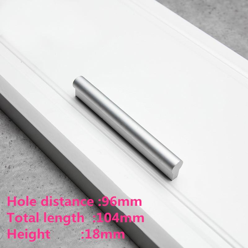 European Oxidation Matte Cabinet Handles Aluminum Alloy Door Knobs  Holder Case Box Puller Kitchen Cabinet Pulls Drawer Pulls