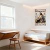 Vintage God Says You Are Metal Tin Sign - Weathered Wood Texture, Kneeling Man with Cats & Birds, Optique Lonely Precious Cheong