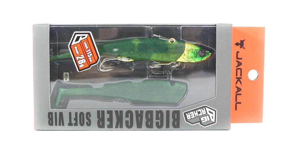 Jackall Big Backer Soft Vib 28 grams 115 mm Sinking Lure Green Gold (5853)