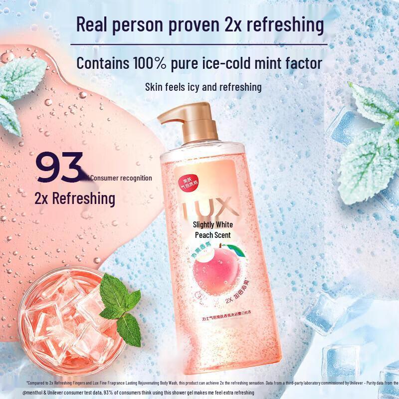 Lux White Peach Scent Shower Gel