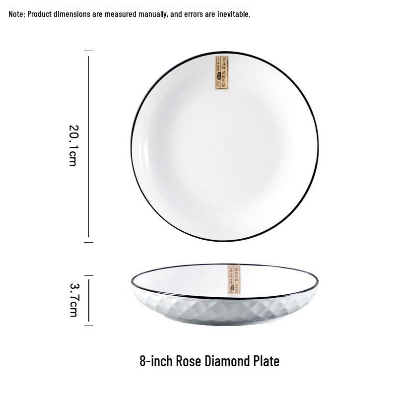 2025 Light Luxury Ceramic 10-Piece Bowl and Chopstick Set – Modern Tableware for Home and Housewarming Gifts