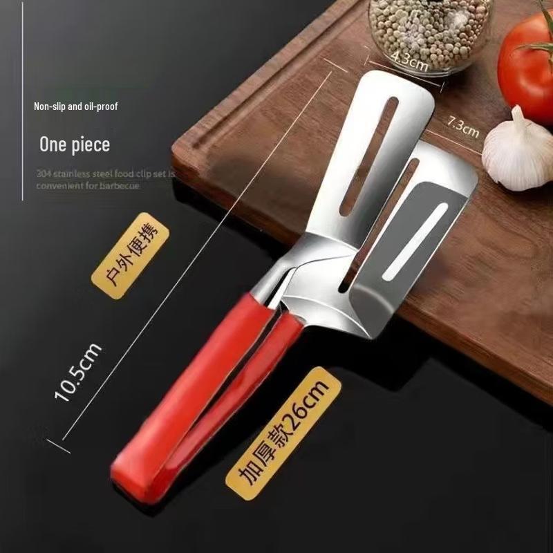 Zhizhou 304 Stainless Steel Silicone Food Tongs Set