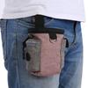 Portable Cotton Linen Pet Dog Detachable Feed Pocket with Adjustable Waistband