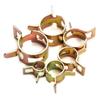 60pcs Spring Hose Clamp Set Low Pressure Air Clips for 6-15mm Pipe Durable Band Clamps with Plier for Easy Installation