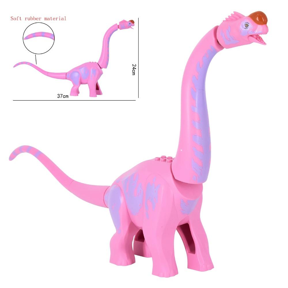 Jurassic Large Spinosaurus Dinosaur World Building Block Figure Movable Joint Prehistoric Animal Model Educational Assemble Toy