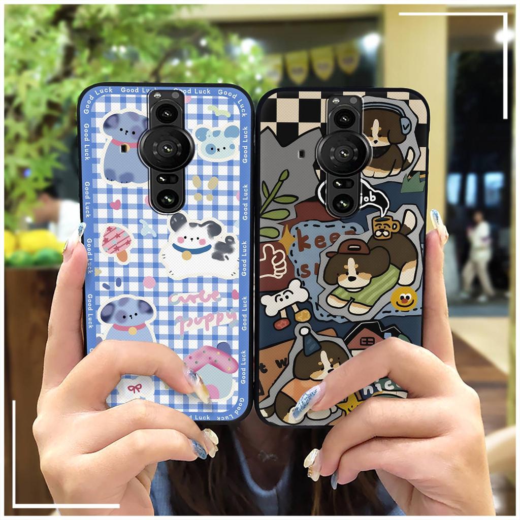 Graffiti Anti-dust Phone Case For Sony Xperia Pro-I Animals Durable Full wrap Dirt-resistant Waterproof Cartoon Cute TPU