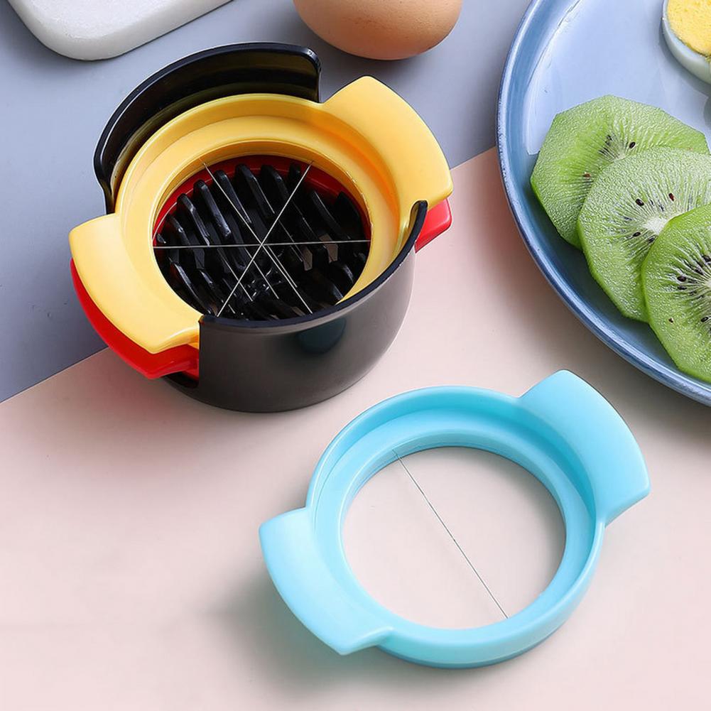Egg Slicer 3 In 1 Cut Eggs Cooked Eggs Cutter Household Boiled Eggs Creative Tools Bento Cut Flower Shaper Kitchen Accessories