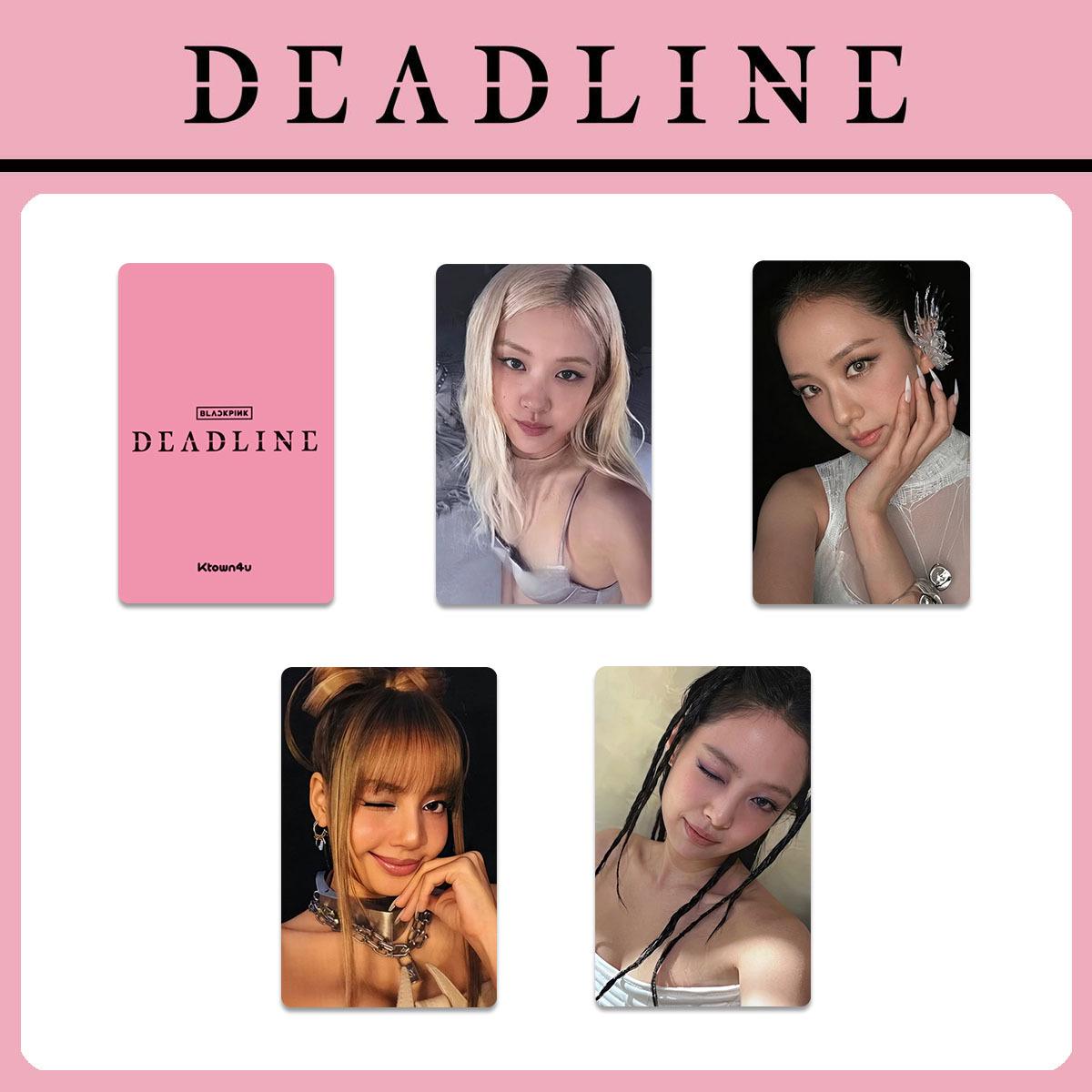 BLACKPINK Ink Black DEADLINE Special Edition Photocard K4 WVS WITHMUU