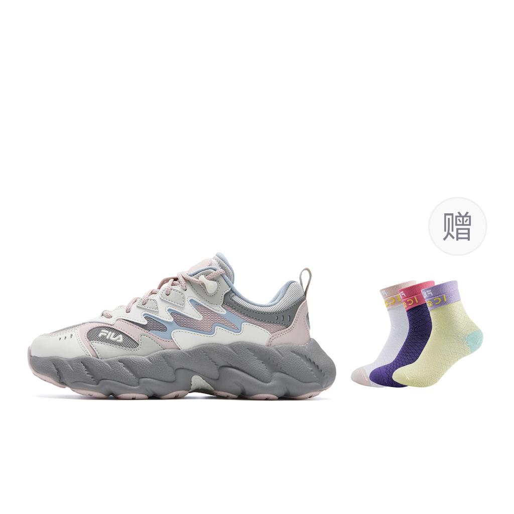 New FILA FERN 2 Abrasion Resistant, Breathable, Lightweight Low top Casual Shoes Women's Pink Gray F12W541135FRR