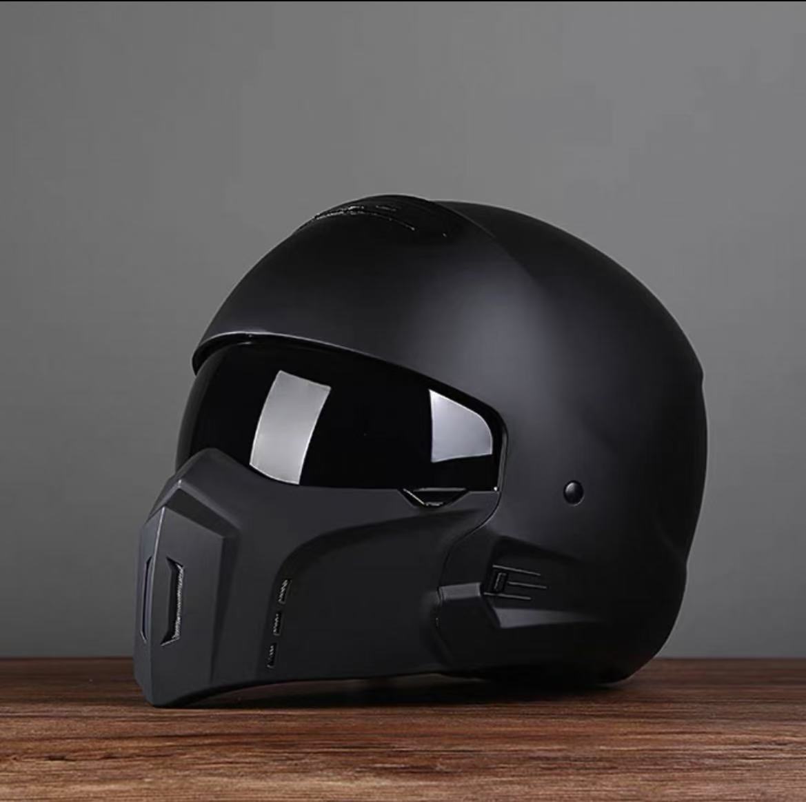 Hot Sale Matt Black Scorpion Retro Helmet Half Face Classic Motorcycle Helmet with Anti-Scratch Visor DOT Approved Safety Style M