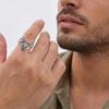 Retro Bat Trendy Men's Ring - European & American Punk Hip Hop Halloween Fashion Jewelry