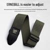 Ernie Ball Unisex Bakelite Guitar/Bass Strap - Extended Nylon Crossbody Shoulder Strap