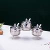 Stainless Steel 304 Korean Style Seasoning Jar Set for Home, Cafeteria, or Hotel Use
