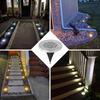 Solar Powered LED Underground Lights Outdoor Waterproof Circular Embedded Garden Lawn Lights Courtyard Lighting Street Lights