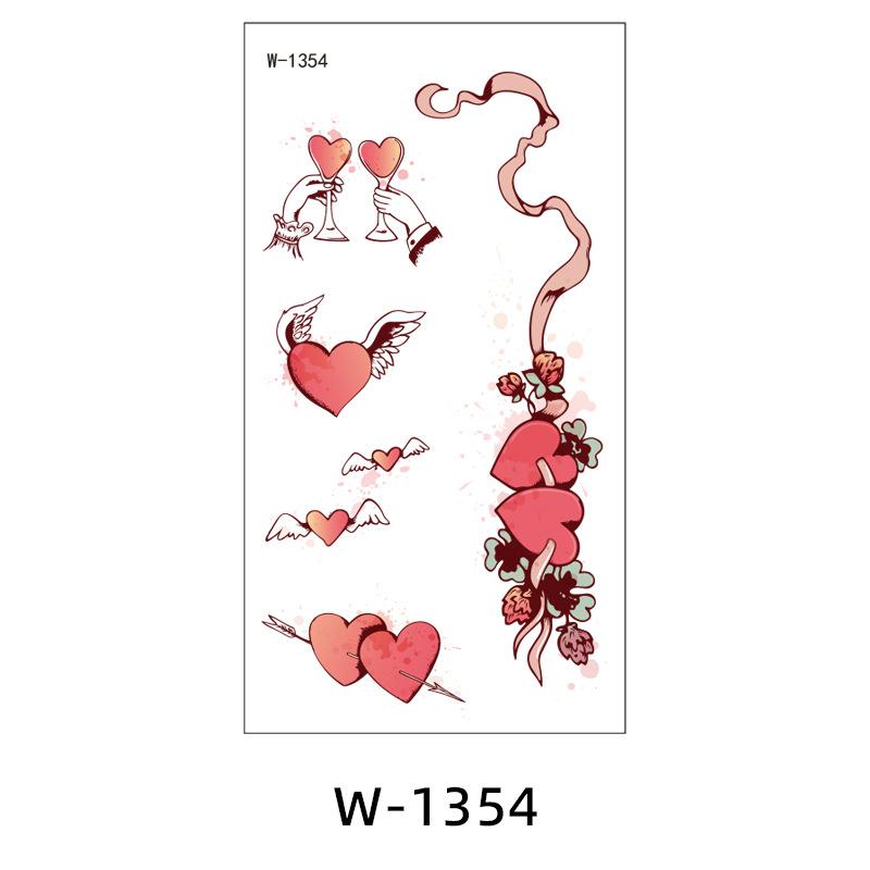 Tattoo Stickers Waterproof And Sweat-Proof Valentine'S Day Temporary Disposable Tattoo Stickers Cute