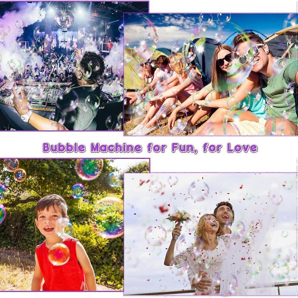 2025 Latest Model Bubble Machine, Wireless Automatic Metal Bubble Machine