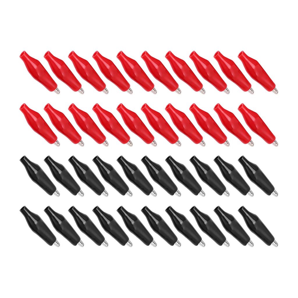 20 Pair Electric Test Clip Single Handle Battery Charger Clamp Electrical Assortment Charging Clip for Power Test