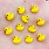 100pcs Cabochons Yellow Duck Resin Ornament Cartoon Duck Resin Figurines  Nail Enhancement
