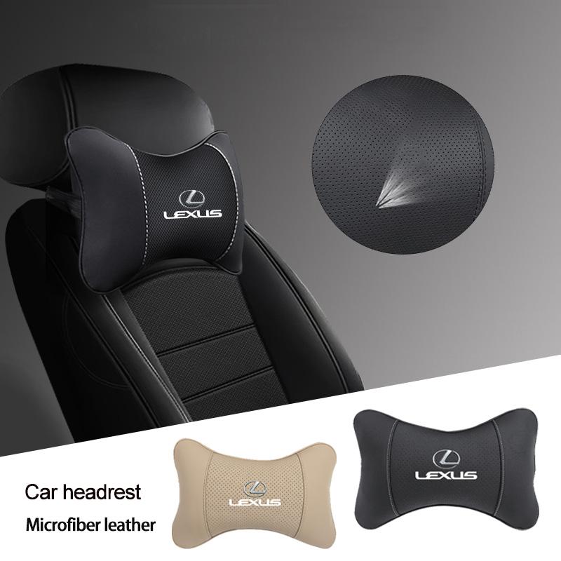 Oreiller de Nuque en Cuir pour Appui-tête de Siège Auto pour Lexus RX330 IS250 Ct200h ES300h RX350 GS300 IS300h NX300h Accessoires Auto Support de Tête
